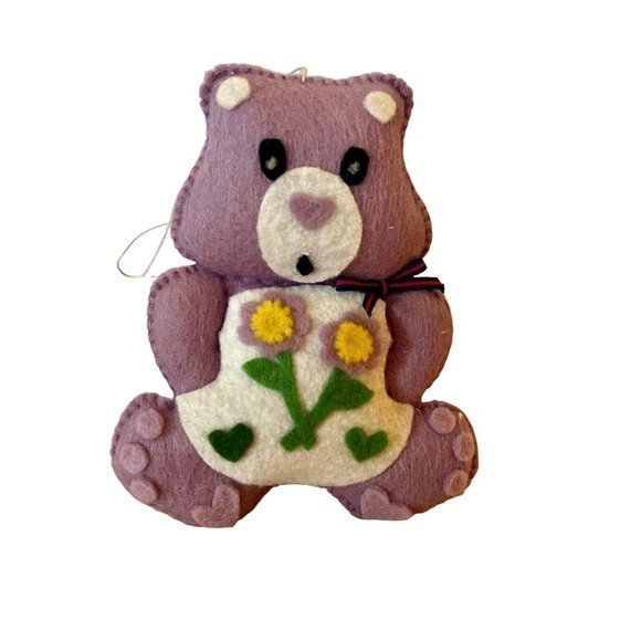Vintage Felt Ornaments - Panda Bear &‎ Care Bear - Picture 2 of 4